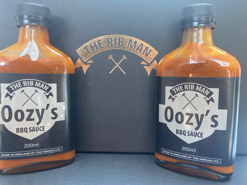 The Ribman "Oozy's" BBQ sauce  2 Bottles for £10